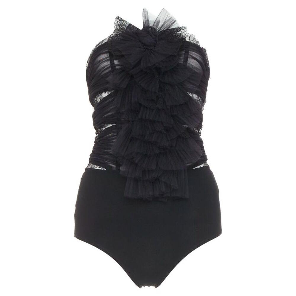 Alexandre Vauthier Pleated Lace Top